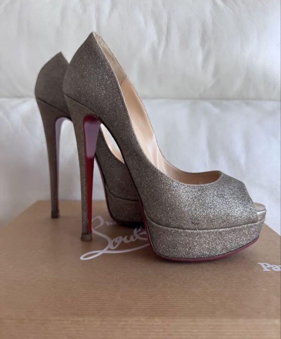 Christian Louboutin☆ルブタン☆レディピープ☆37.5