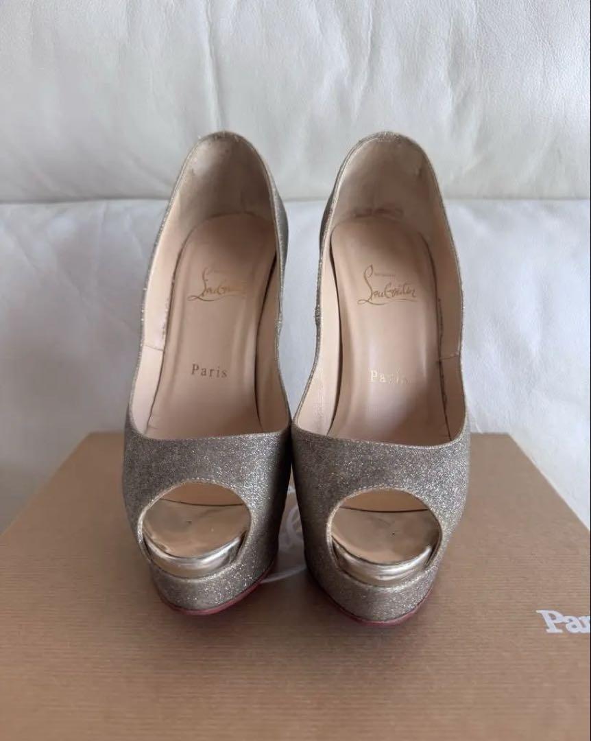 Christian Louboutin☆ルブタン☆レディピープ☆37.5