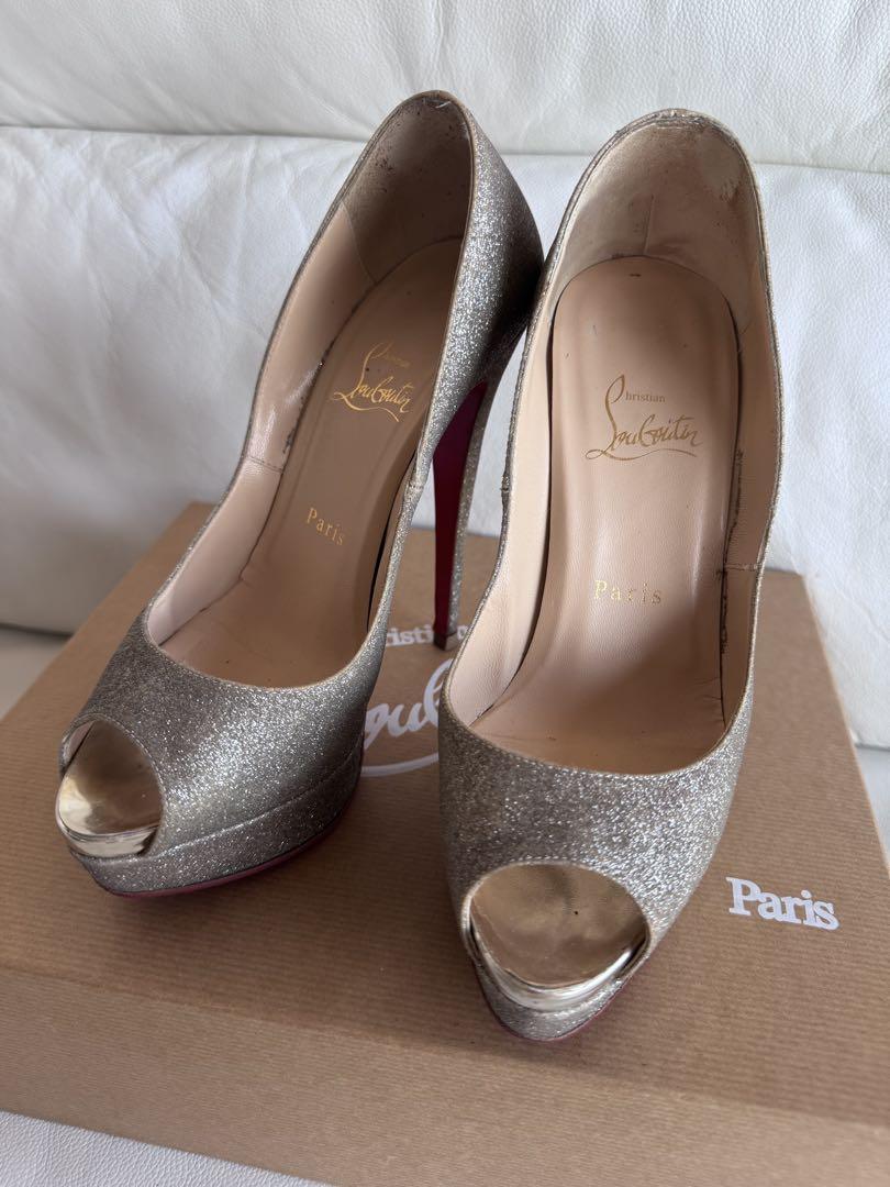 Christian Louboutin☆ルブタン☆レディピープ☆37.5