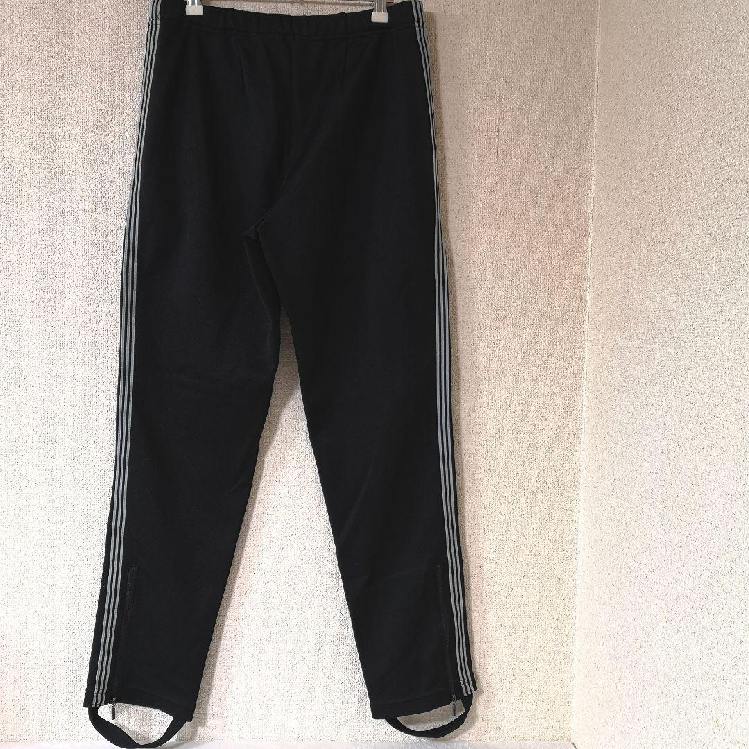 80s アディダス ジャージ トラックパンツ ビンテージ 古着 黒 ブラック L