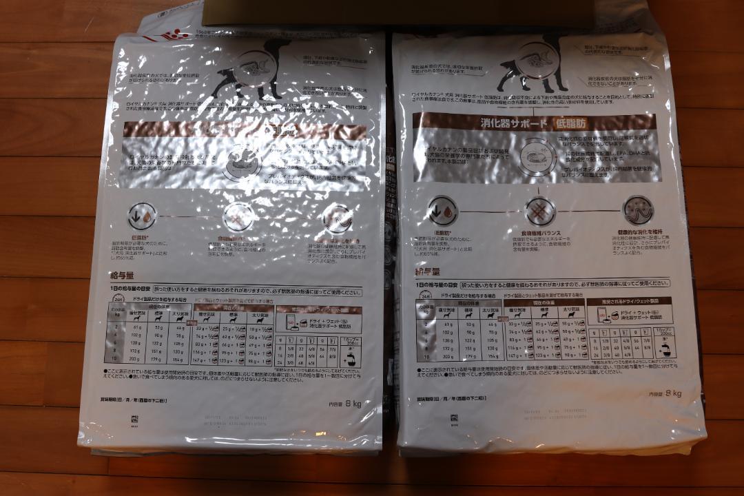  CANIN 消化器サポート 低脂肪 犬用 8kg ×２袋