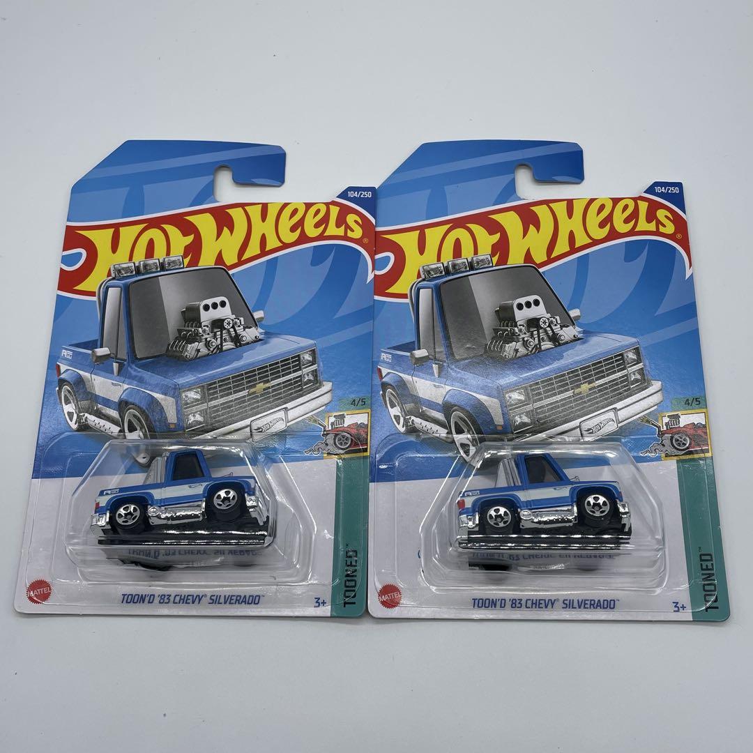 ホットウィール シルバラード スクエアボディ トレーラー 2点セット