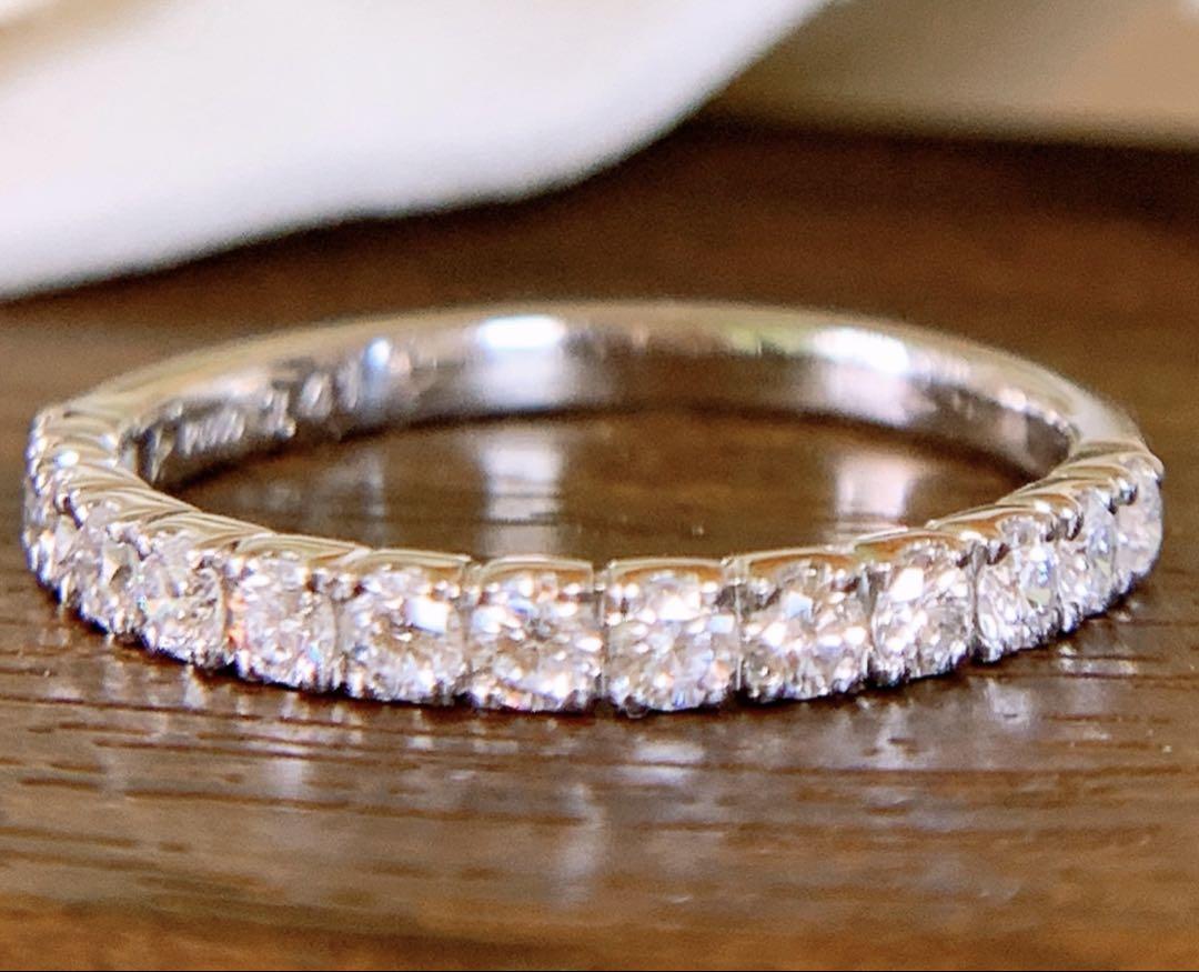 VSクラス❗️現行品❗️D0.41CT✨銀座田中❗️プラチナエタニティダイヤリング