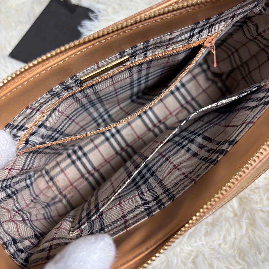 人気✨　BURBERRY バーバリー トートバッグ ノバチェック 本革 ベージュ