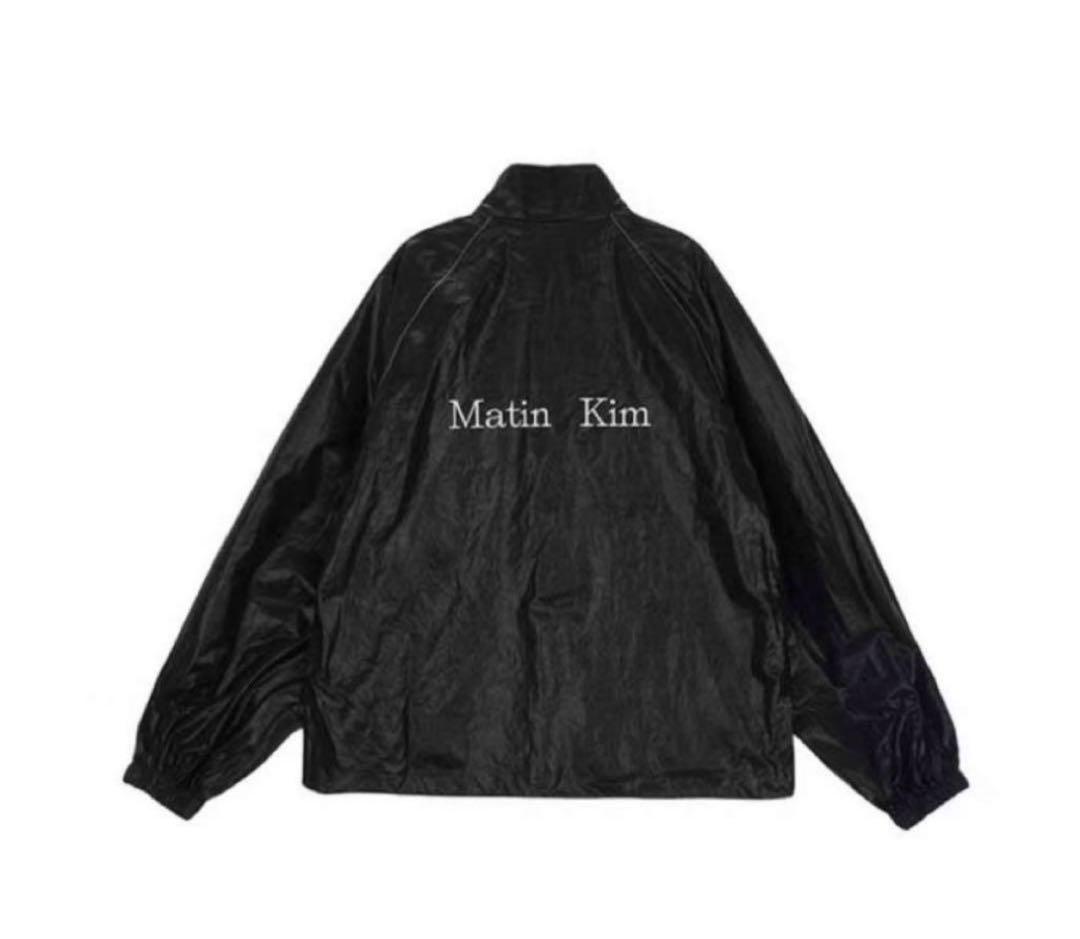 MATIN KIM LOGO COATING JUMPER IN BLACK - メルカリ