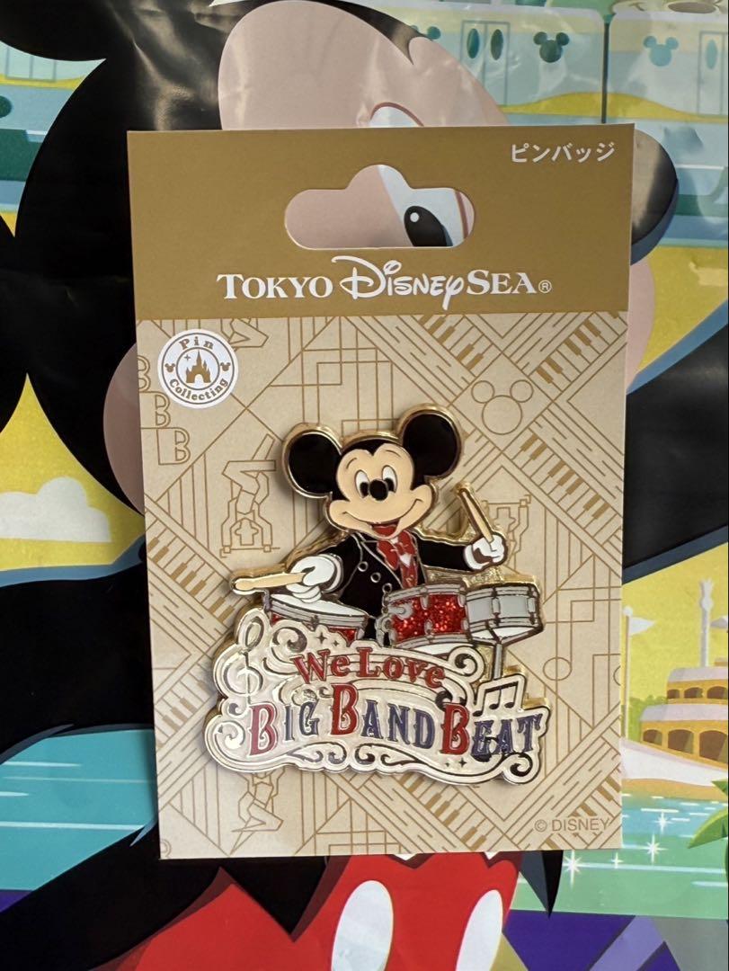 ディズニーシー ビッグバンドビート ワゴンゲームピンバッジ ディズニーリゾート】BIG BAND BEAT☆ワゴンゲーム 非売品ピン