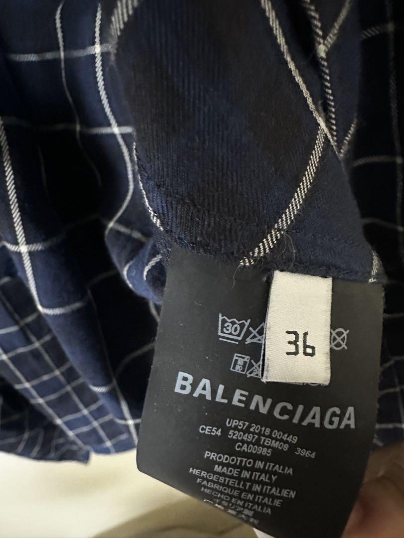 BALENCIAGA チェックシャツ　36 即購入可◎