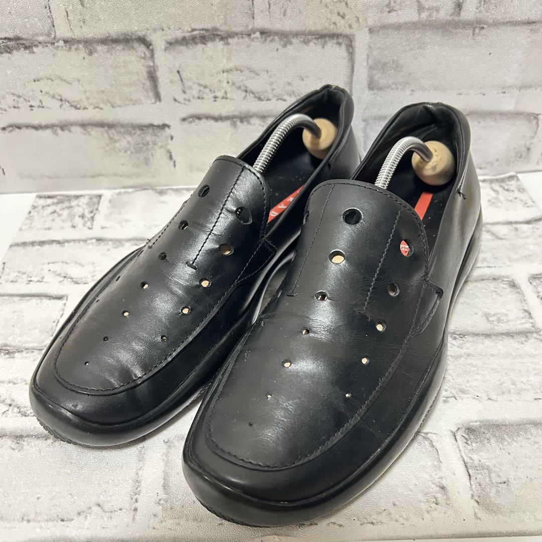 PRADA エナメルローファー　スリッポン 希少モデル】Pradaローファー スリッポン スニーカー プラダ