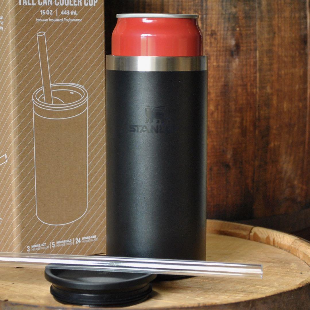 スタンレー★エブリデイ缶クーラーカップ500ml対応★マットブラック2点セット
