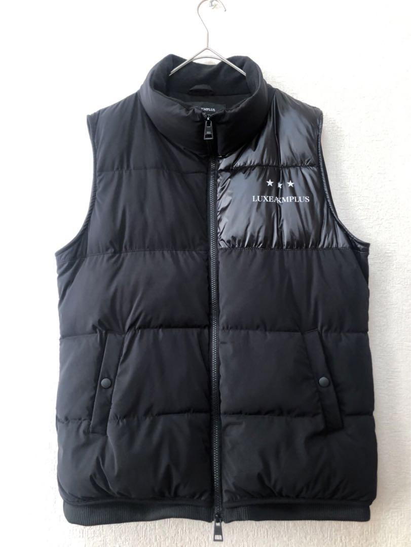美品【LUXEAKMPLUS 】ダウンベスト　黒　Lサイズ　メンズ