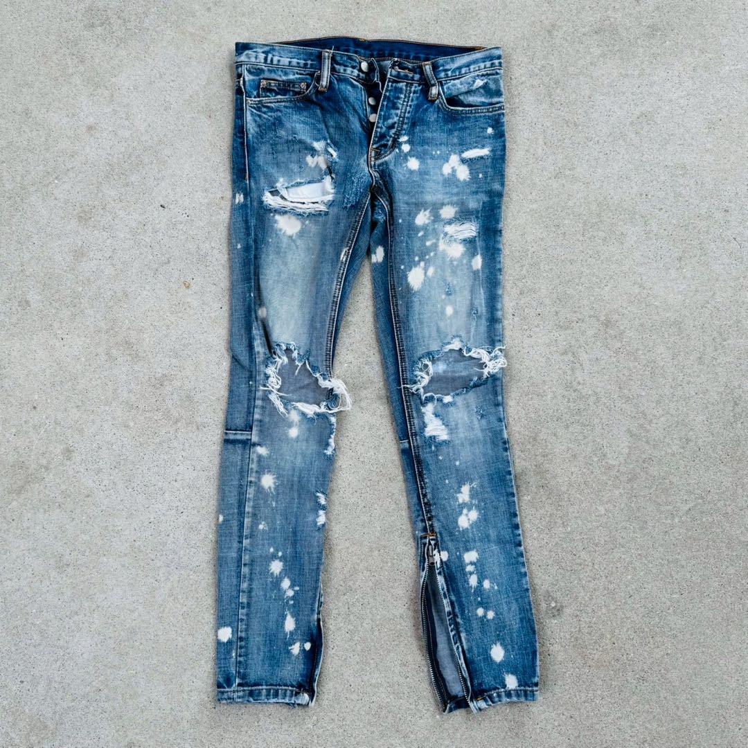 mnml ダメージ加工デニムパンツ 29インチ ミニマル