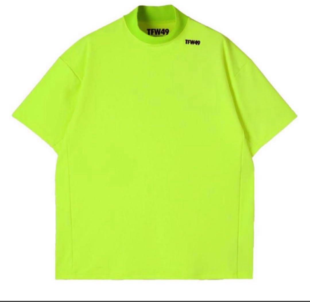TFW49 モックネック Tシャツ　イエロー　sサイズjunhashimoto