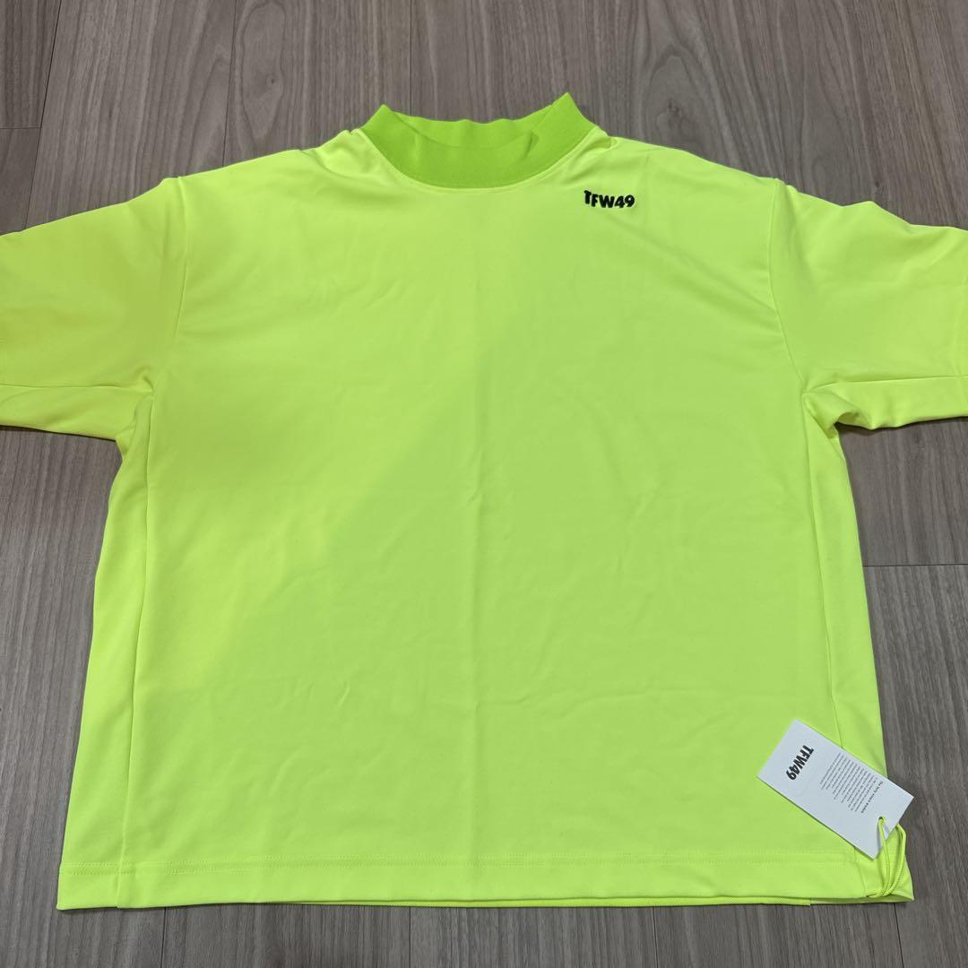 TFW49 モックネック Tシャツ イエロー sサイズjunhashimoto ゴルフ