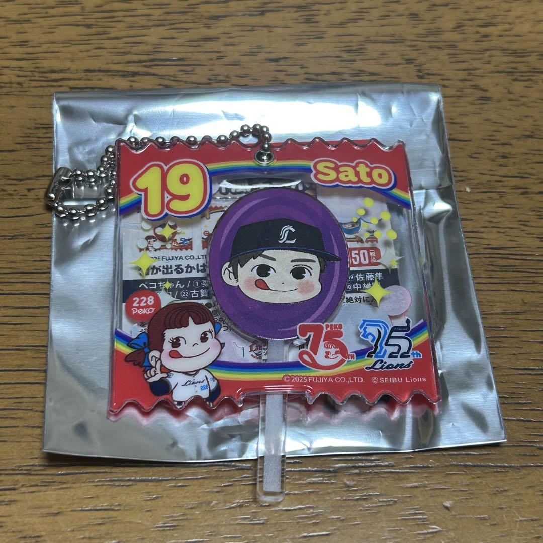 ライオンズ ペコちゃん キャンディ風キーホルダー - メルカリ