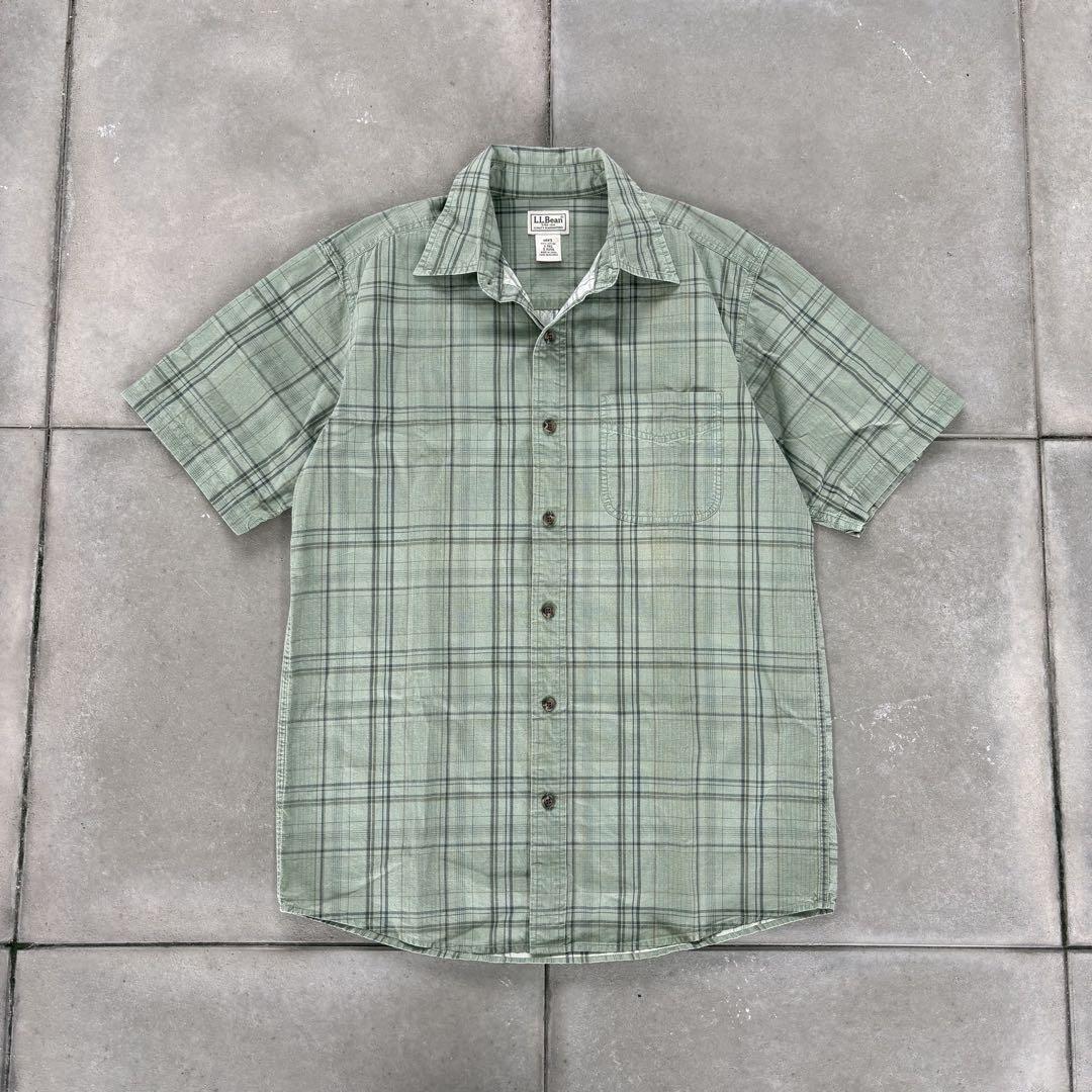 希少】00s初期 OLD GAP 半袖チェックシャツ 短丈ボックス L
