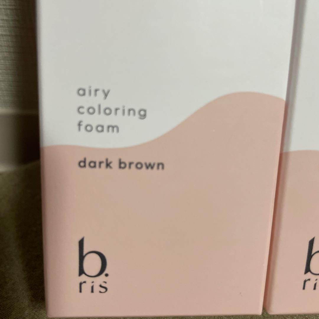 b.ris エアリーカラーリングフォーム ダークブラウン 80g 2本セット