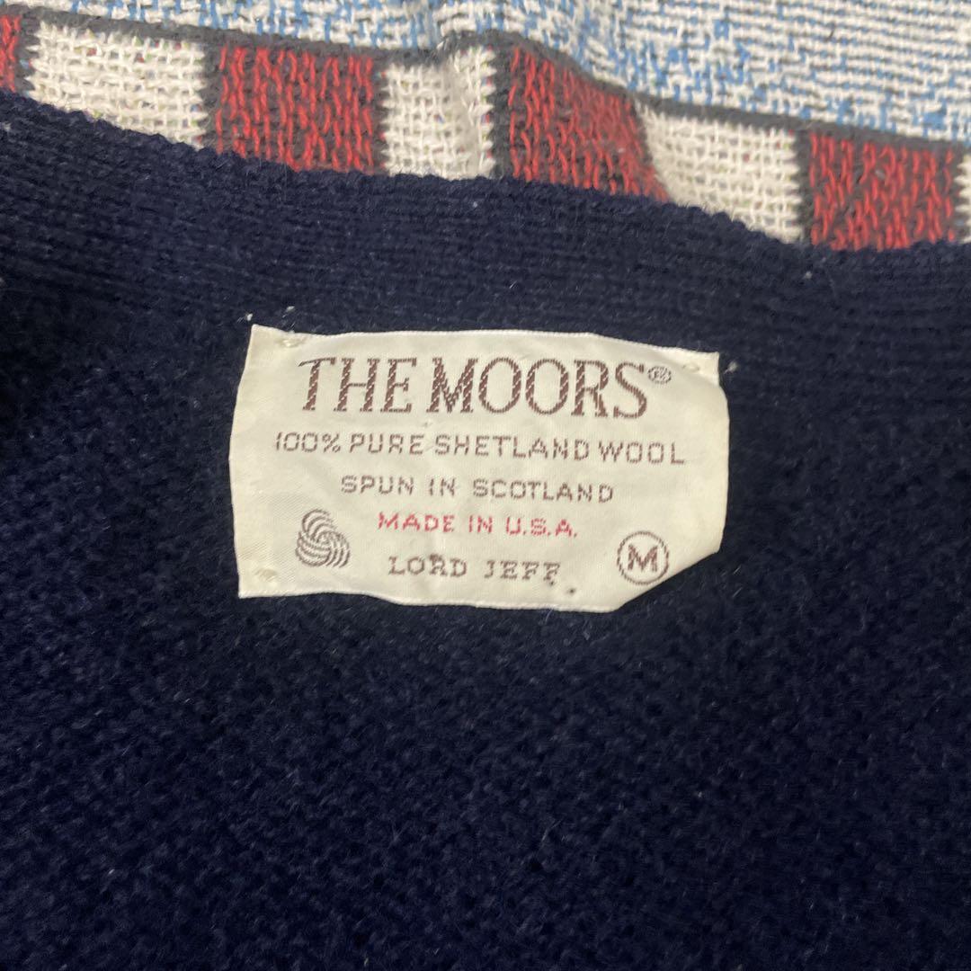 THE MOORS 80s ウールカーディガン　アメリカ製　くるみボタン