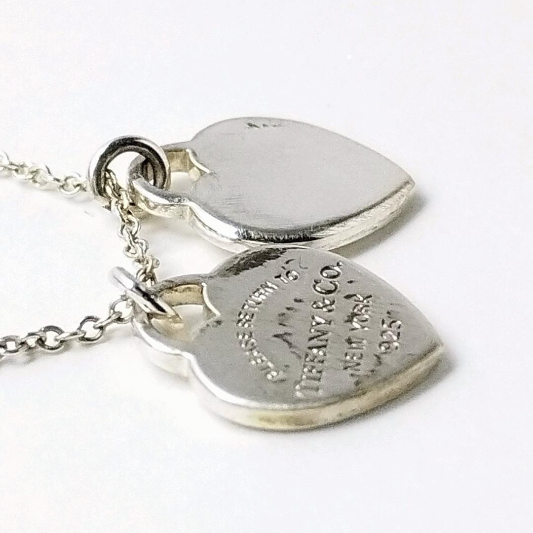 ティファニー リターントゥ ダブルハート ネックレス 925 2.9g★