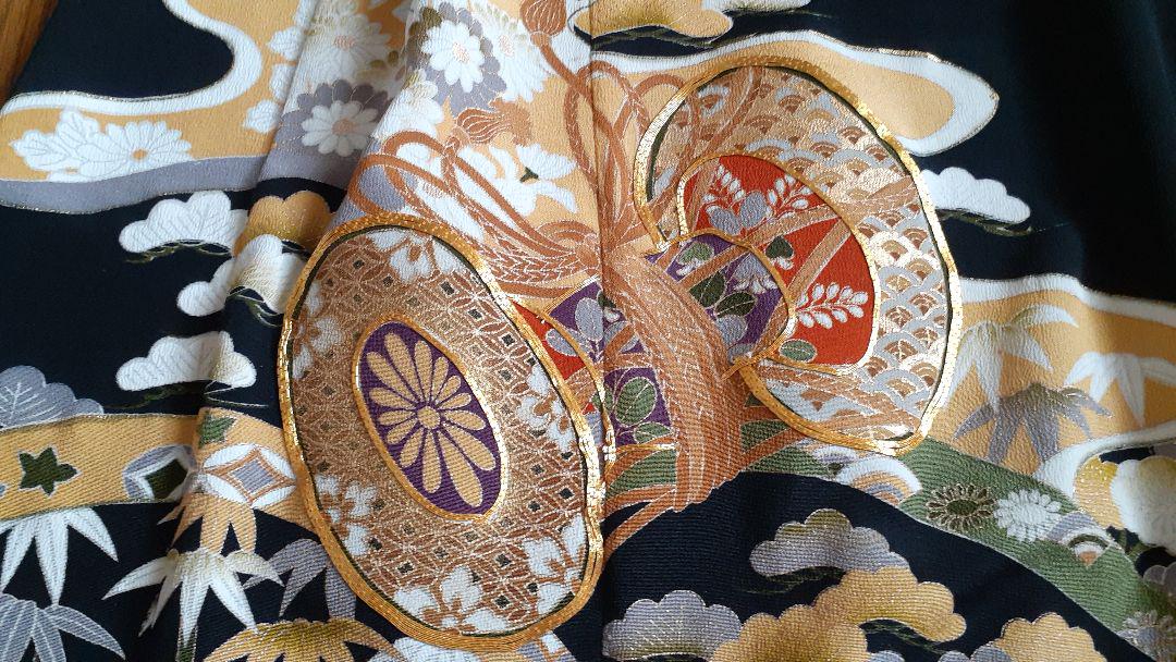 黒留袖 着物 スタイル 金色刺繍