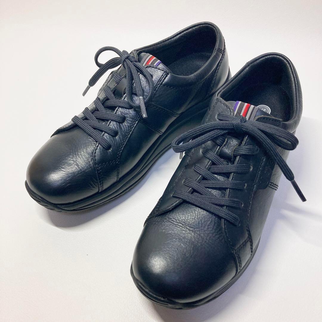 ジョヤ Paris Ⅱ ブラック コンフォート スニーカー 23 Joya ジョヤ Paris Ⅱ ブラック コンフォート スニーカー 23 Joya