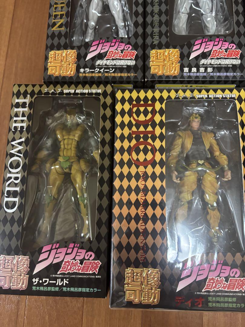 【未開封】ジョジョ超像可動（初版）フィギュア8体セット　魂ステージ3セット付