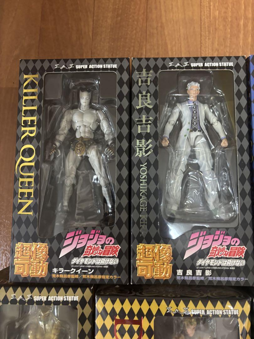 【未開封】ジョジョ超像可動（初版）フィギュア8体セット　魂ステージ3セット付