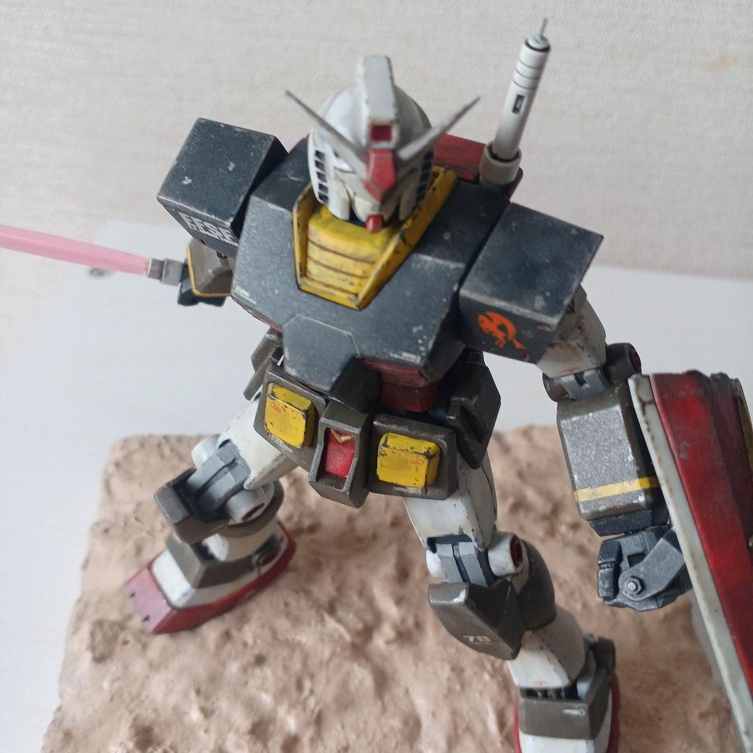 1/144HGガンダム プラモデル 　リアルタイプウェザリング仕上げ【完成品】