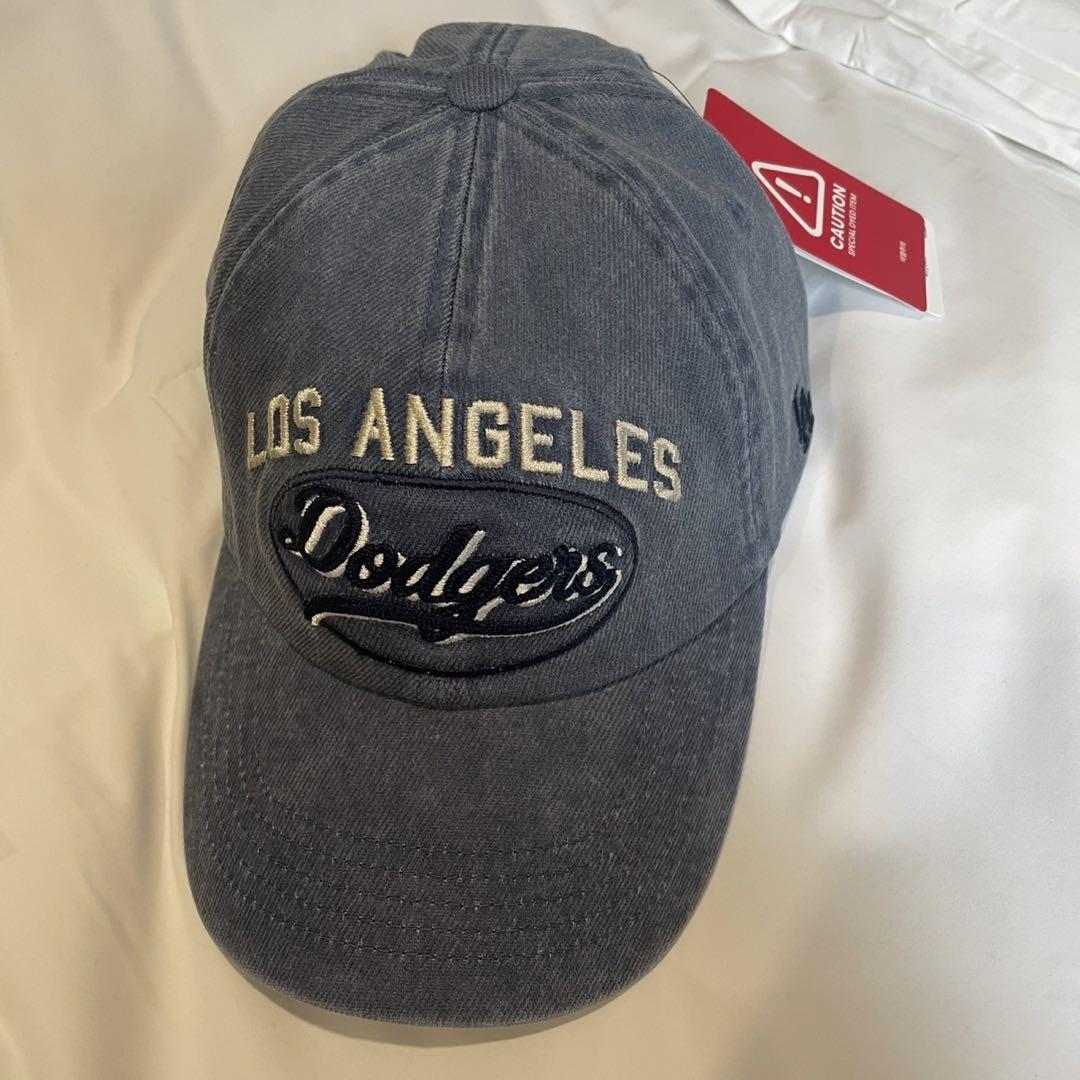 MLB ドジャース ダメージ ウォッシュ キャップ カリナ 着用 韓国