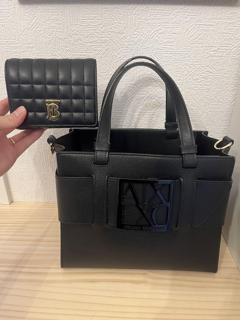 Armani Exchange ブラック ハンドバッグ