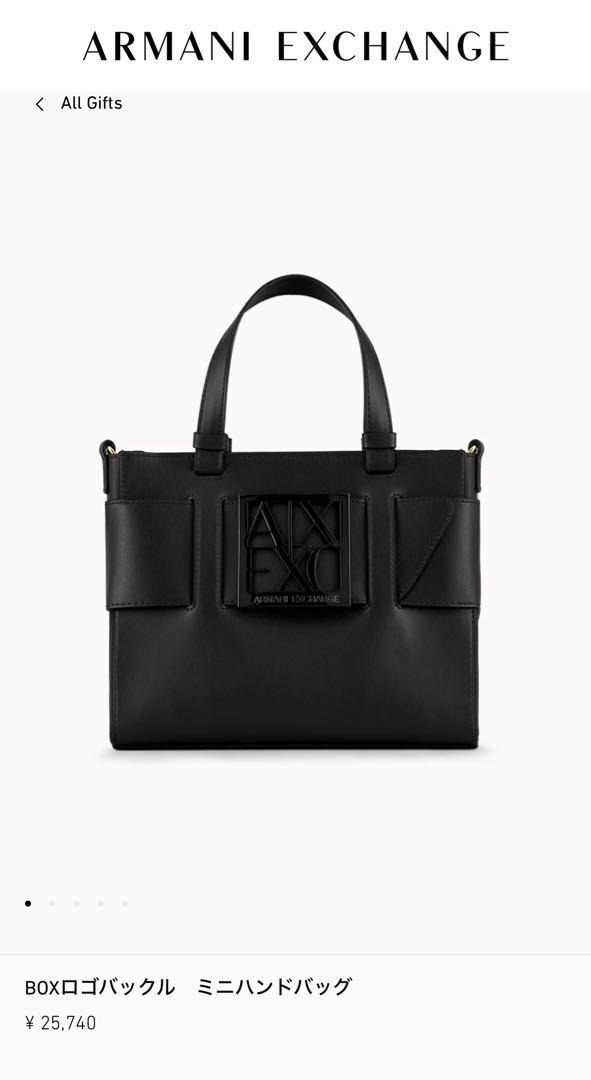 Armani Exchange ブラック ハンドバッグ