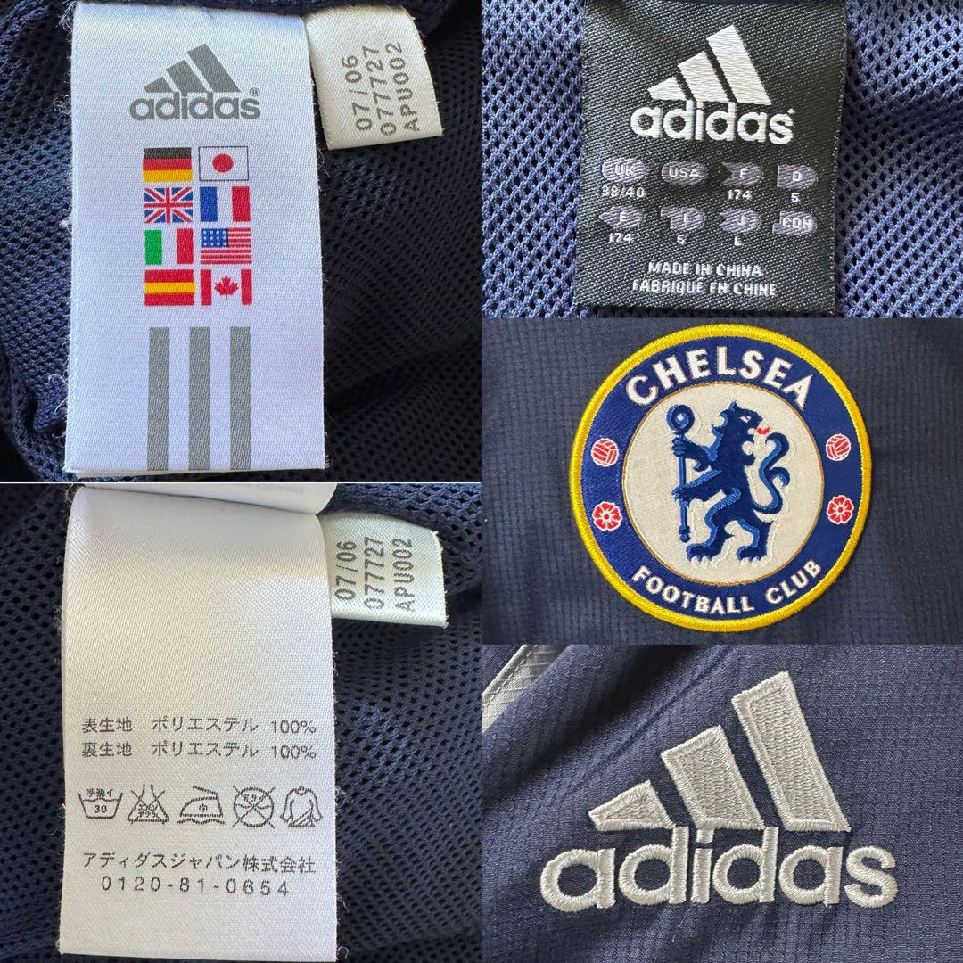 希少 adidas アディダス チェルシー ナイロンジャケット 刺繍