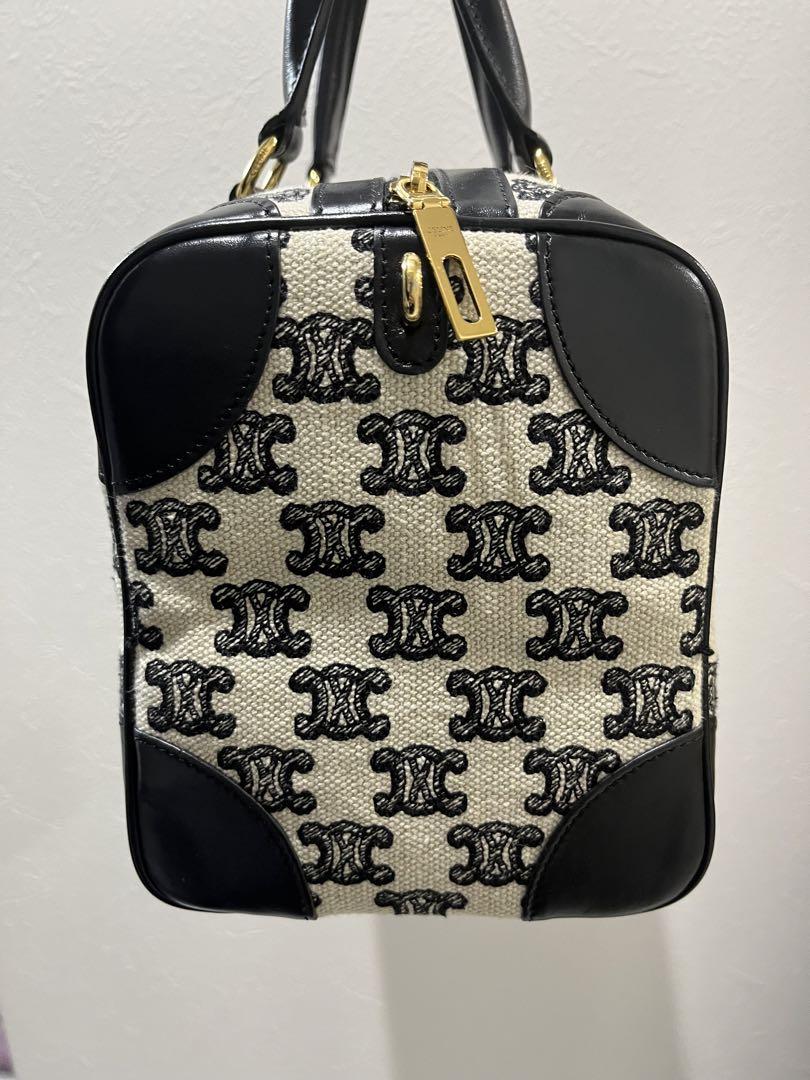 CELINE ボストンバッグ トリオンフ ブラック