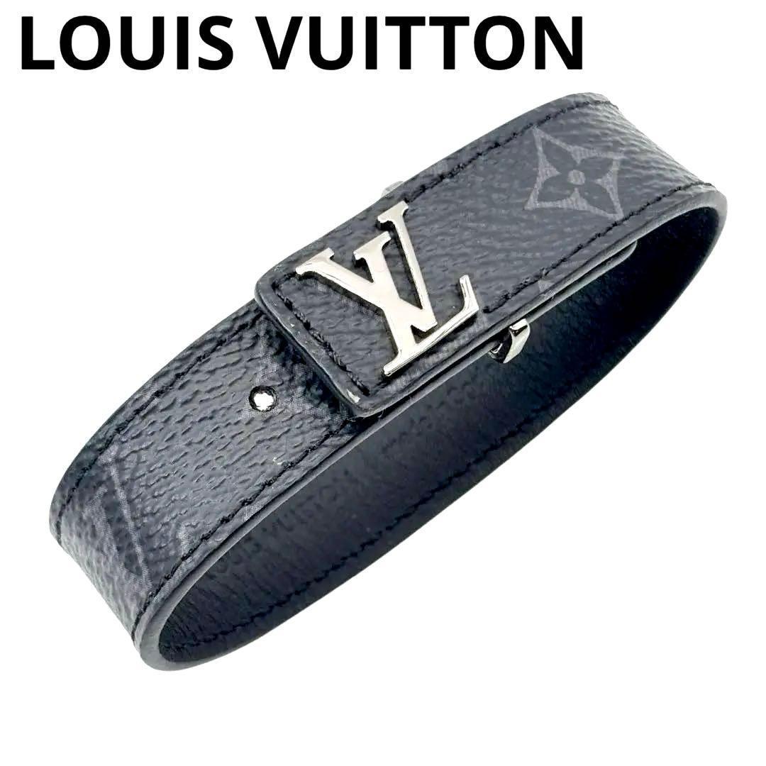 【超美品】ルイヴィトン メンズブレスレット・LV スリム19 モノグラム1Q35 【超美品】ルイヴィトン メンズブレスレット・LV スリム19 モノグラム1Q35