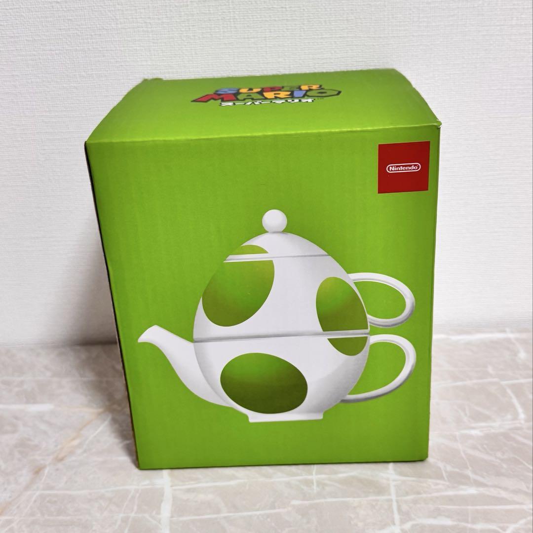 新品未使用未開封 ティーポット＆カップセット スーパーマリオ ヨッシー