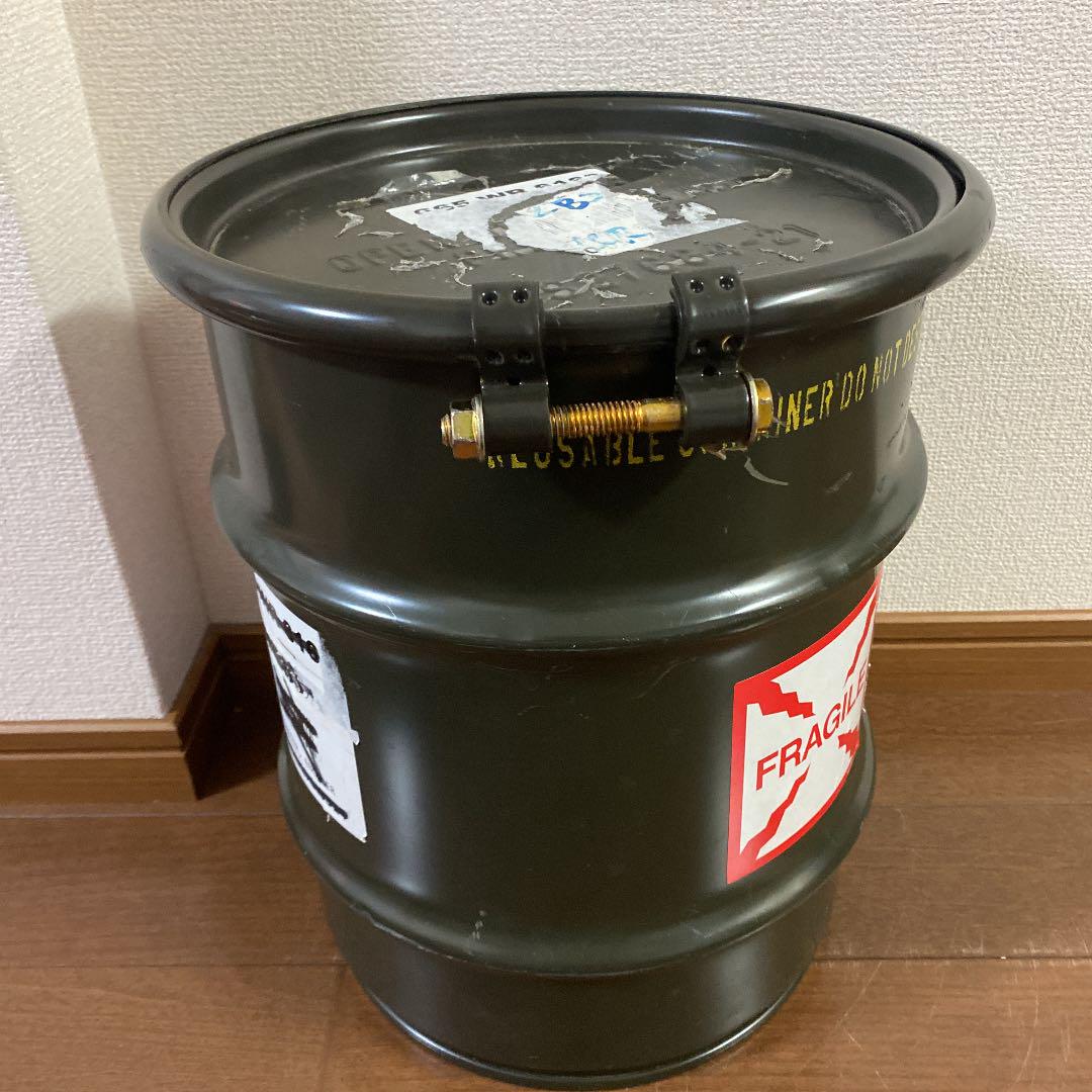 米軍 ミリタリー 送料無料 HLQ32-m18592420414 ドラム缶 ペール缶 お得大人気