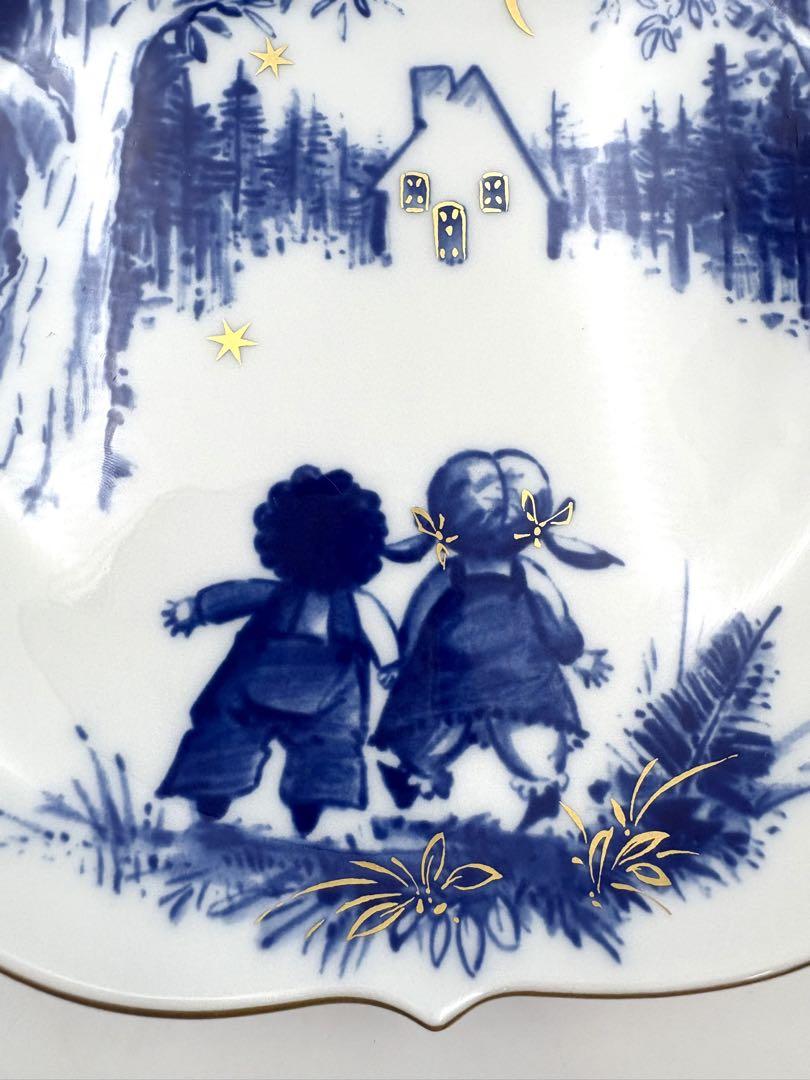 【Meissen】マイセン メモリアルプレート ヘンゼルとグレーテル 未使用保管品 マイセン ヘンゼルとグレーテル 1997年 イヤー