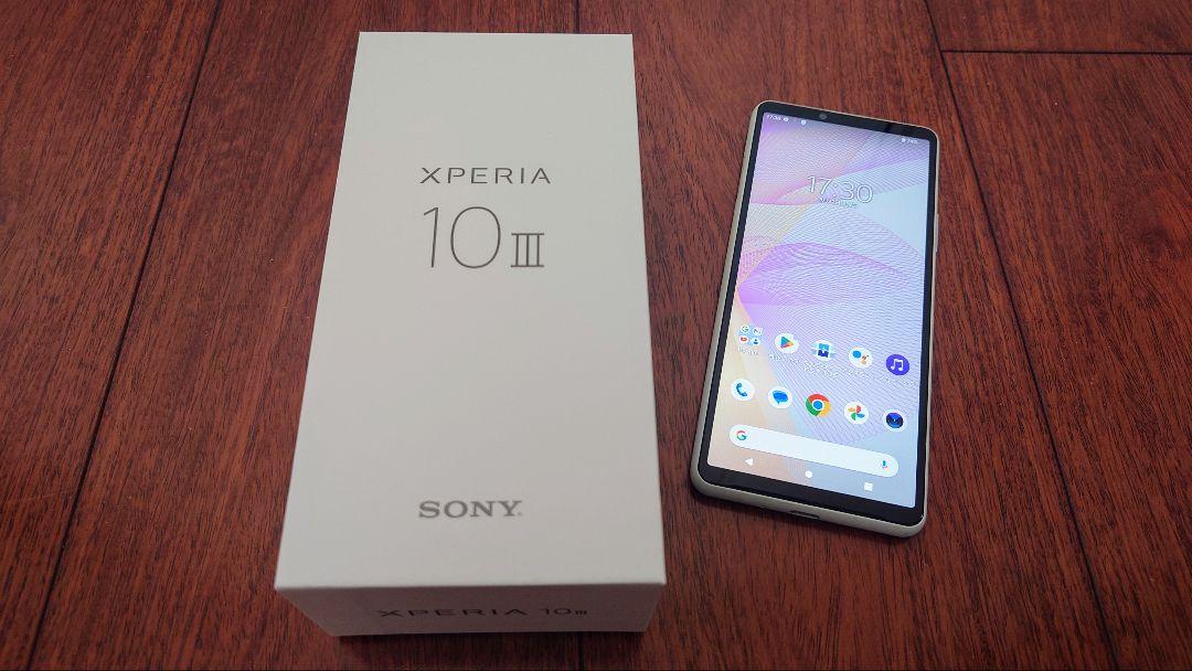 SIMフリー SONY Xperia 10 Ⅲ白色本体 海外版