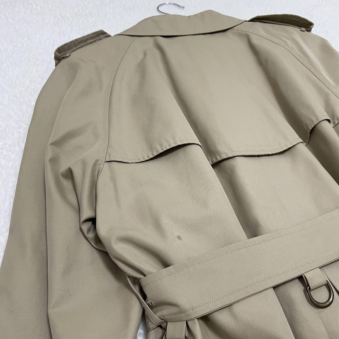 美品★バーバリー　ロングトレンチコート　ハニーベージュ　ノバチェック　ライナー付