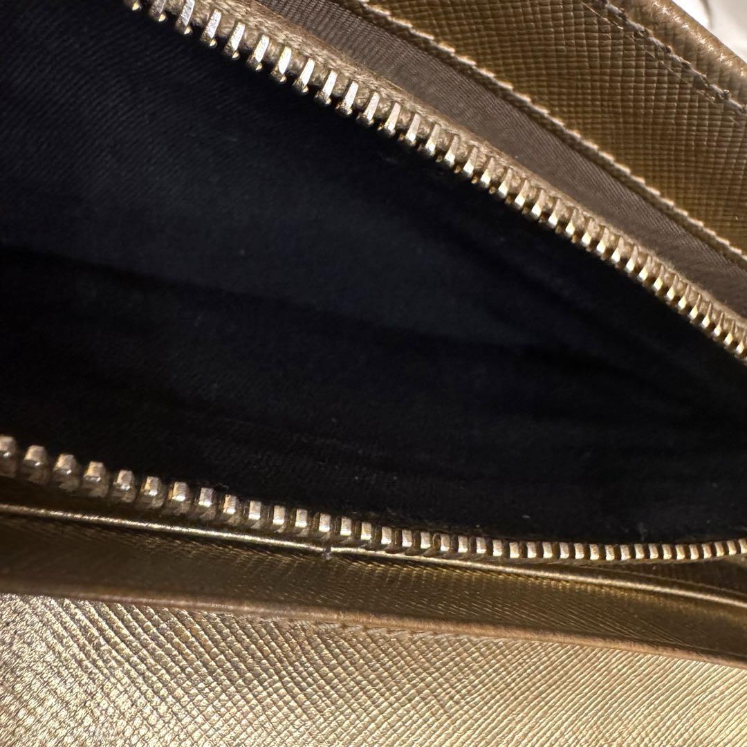 PRADA プラダ リボン 長財布 サフィアーノレザー ブラック Gカード付き