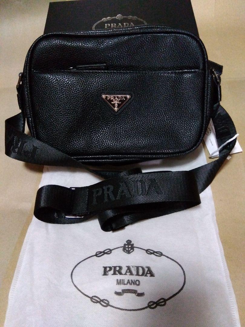 新作！PRADA レザーブラック ショルダーバッグ ノベルティ