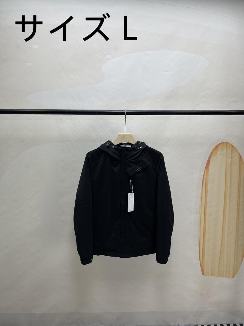 ALO 新作 アウトドアカジュアル レインコート 黒 サイズL