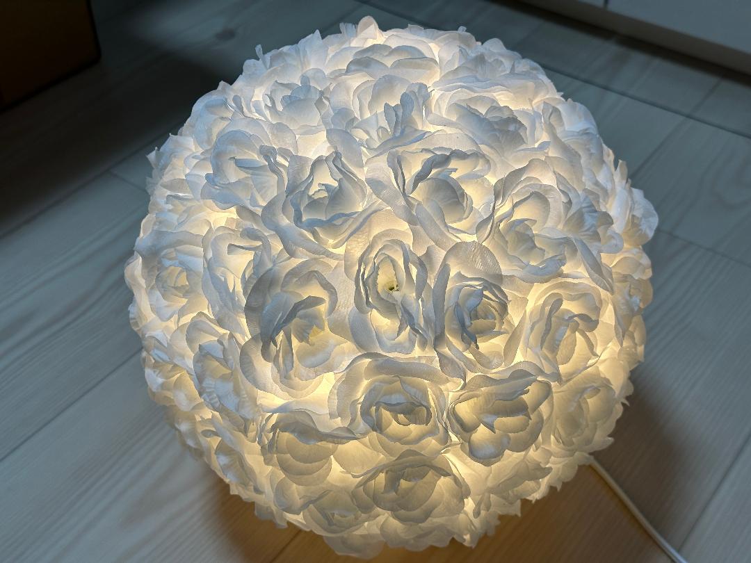 現代風お盆提灯 カメヤマ Origami-light ローズ S