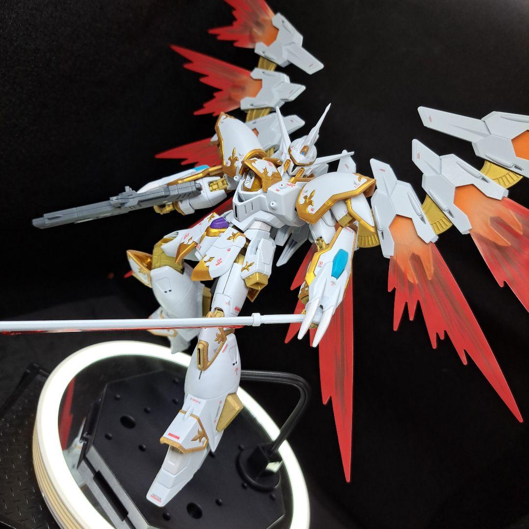 HGCE　ブラックナイトスコードカルラ　部分塗装　完成品　おまけスタンド2個付 HGCE ブラックナイトスコードカルラ 部分塗装 完成品 おまけ