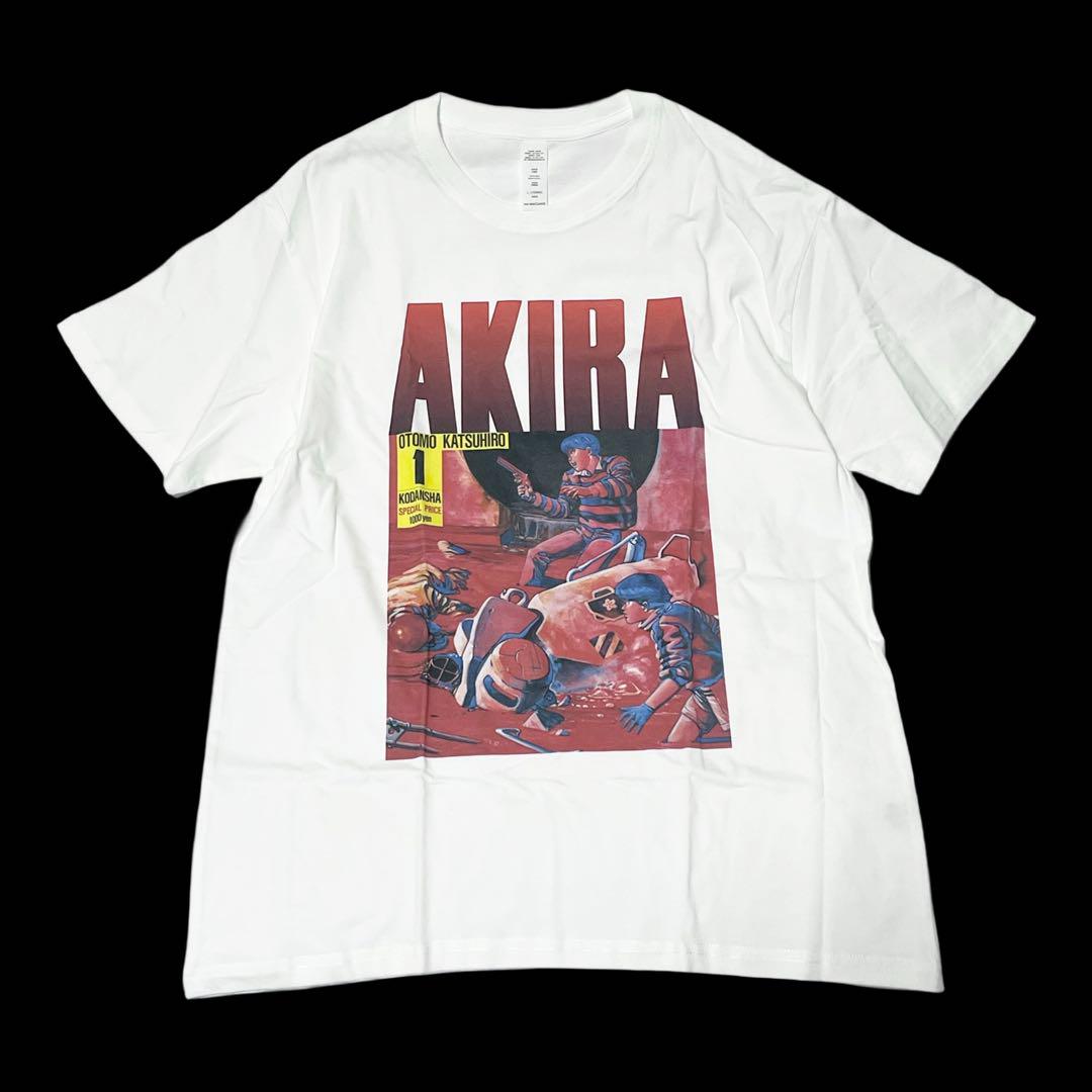 AKIRA 90s USA製 ヴィンテージ Tシャツ ホワイト アニメ AKIRA Tシャツ アキラ アニメ 90s ムービー ホワイト 白色 L