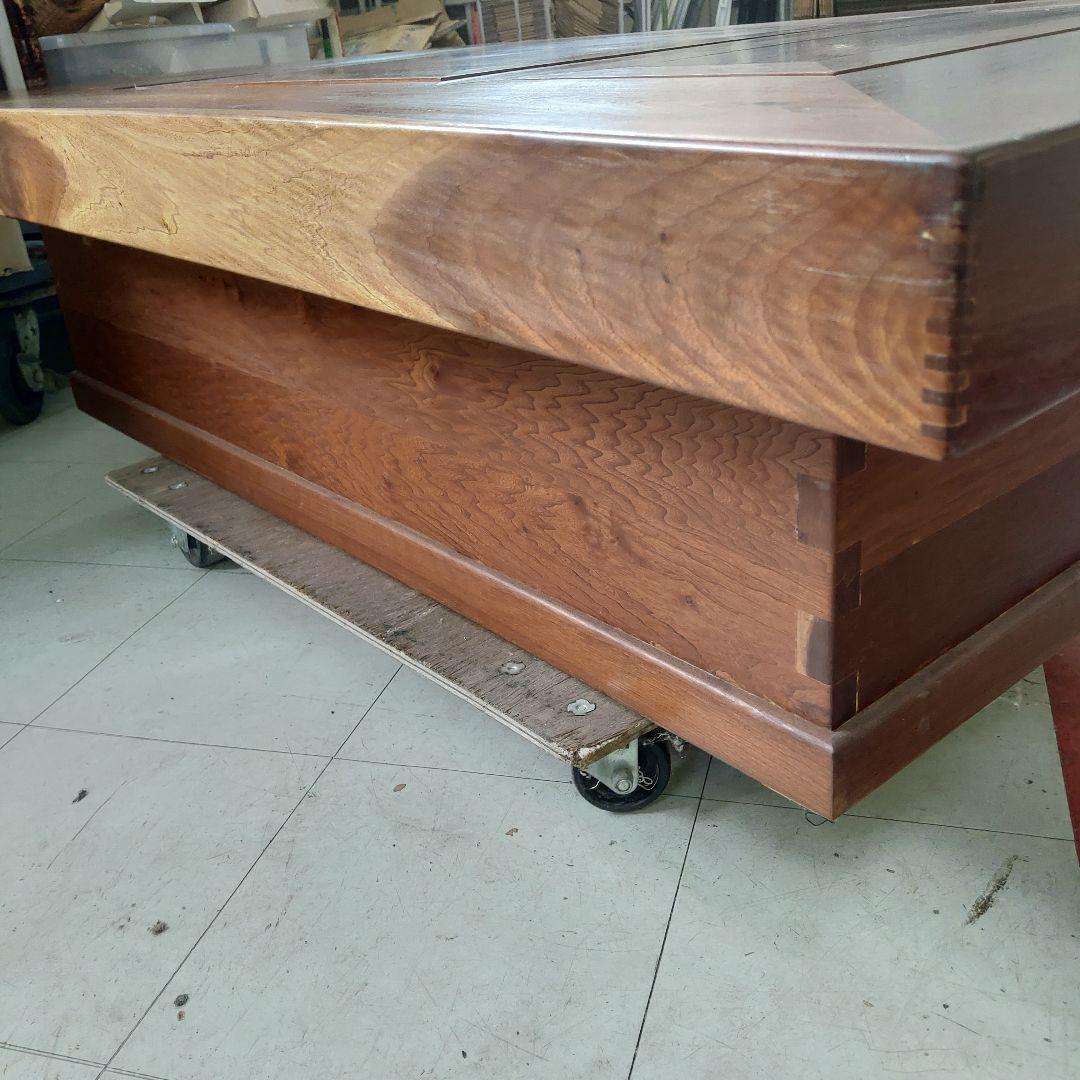 囲炉裏 家具 ダイニングテーブル 炉端 収納付☆たのメル便☆大阪