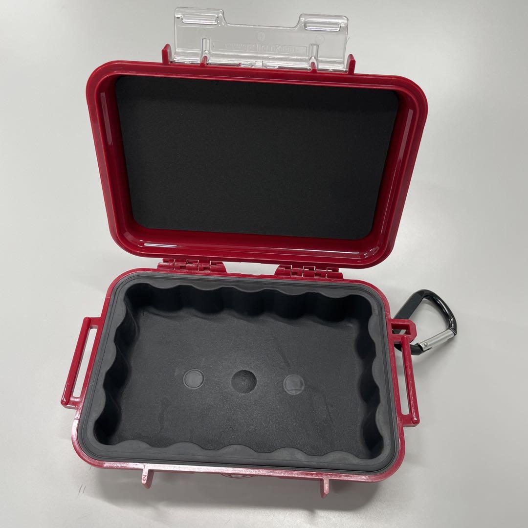 PELICAN 小型防水ケース マイクロケース 1020 赤 レッド 耐衝撃
