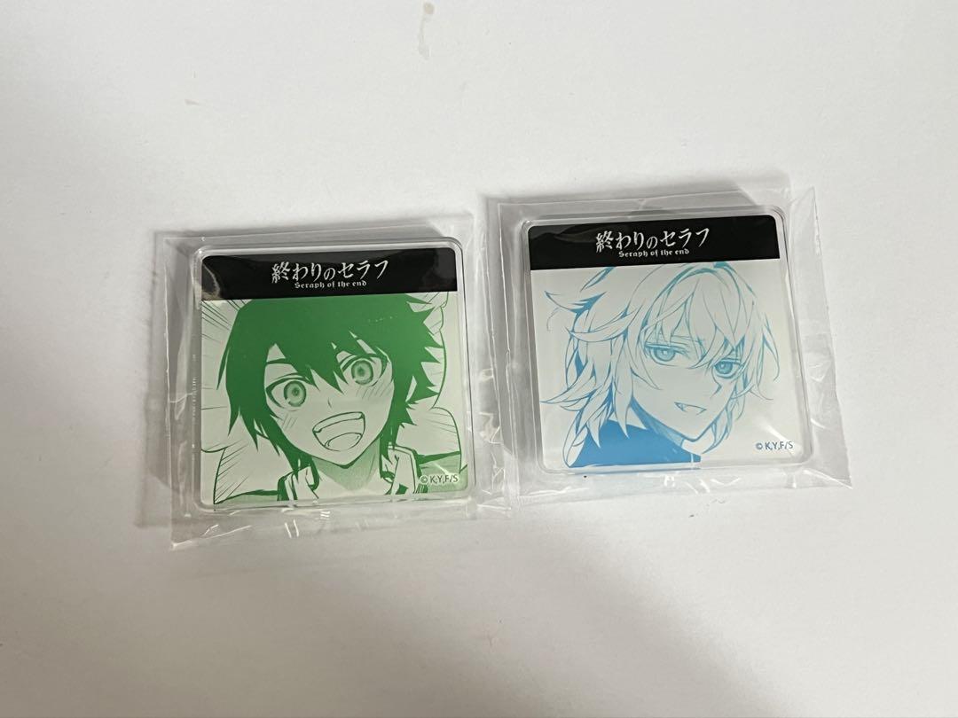 終わりのセラフ　アクリルバッジ　ミカエラ　優一郎