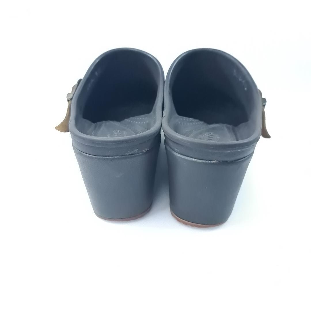 crocs サラ サボ サンダル US8  ミュール ラバー ブラウン 廃盤