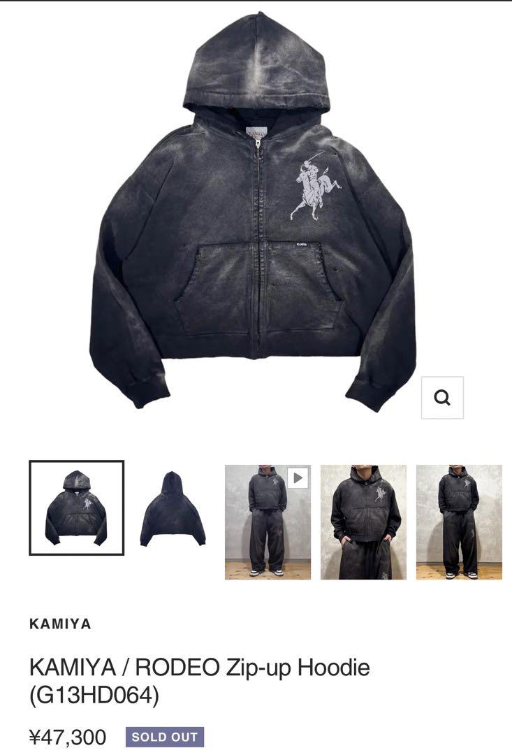 KAMIYA 24fw RODEO BREACHED ZIPUP HOODIE