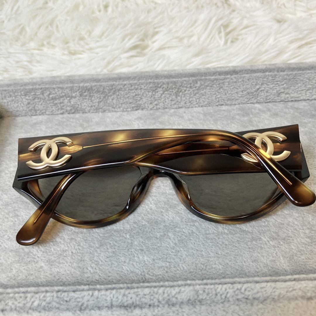 極美品✨ CHANEL サングラス べっ甲 ココマーク ゴールド金具